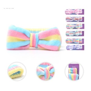 VINCHA CHARM BEAUTY MOÑOS RAYADOS COLOR x 1u